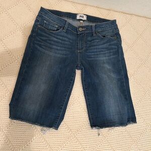PAIGE Women's Blue Denim Shorts